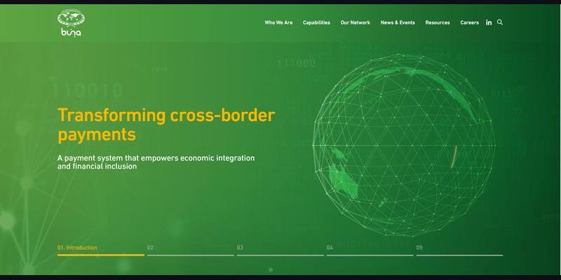 Cross-Border Payments Platform website screenshot