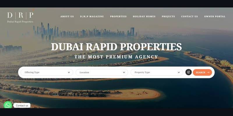 Dubai Rapid Properties website screenshot