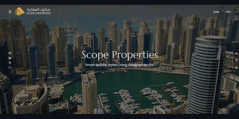 Scope Properties website screenshot